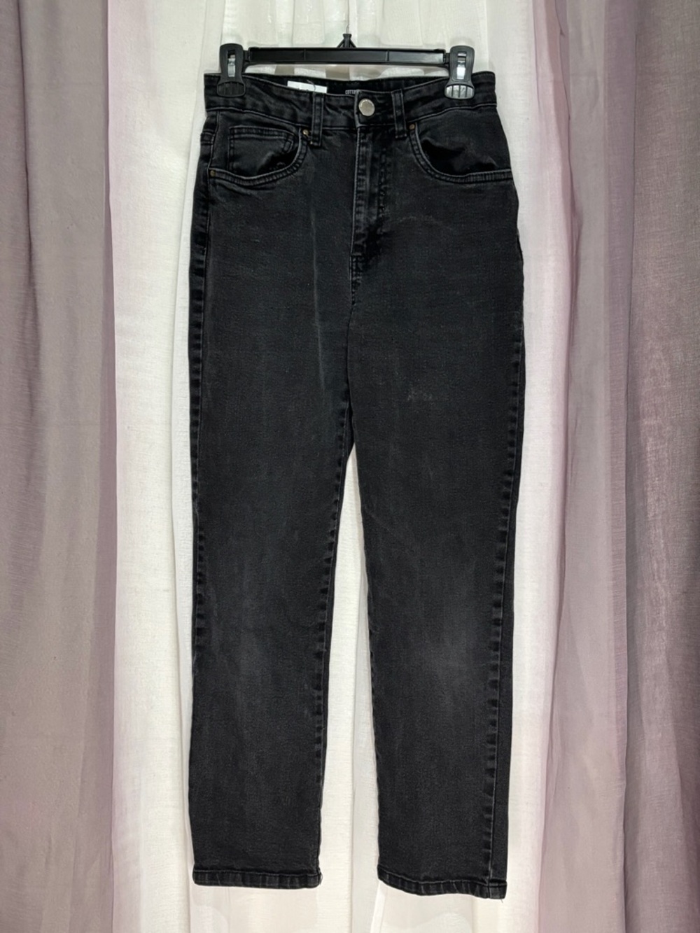 Cotton on High-Rise Black Women's Jeans - Classic Straight Leg